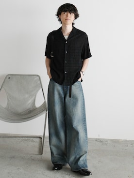 LASER FADE STANDARD STRAIGHT DENIMを使った人気ファッション
