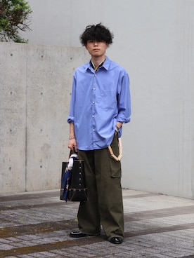 「CALMANTHOLOGY（カルマンソロジー）のアイテム（シューズ）」を使った、watoさん（メンズ・174cm）の春コーディネート