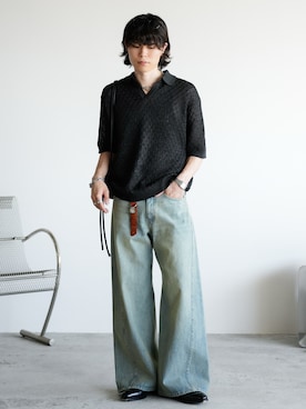 「アイテム（ポロシャツ）」を使った、watoさん（メンズ・174cm・20代）の夏コーディネート