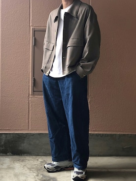 「いいね返し」｜「アイテム（ブルゾン）」を使った、watoさん（メンズ・174cm）の秋コーディネート