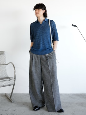 「アイテム（ポロシャツ）」を使った、watoさん（メンズ・174cm・20代）の夏コーディネート
