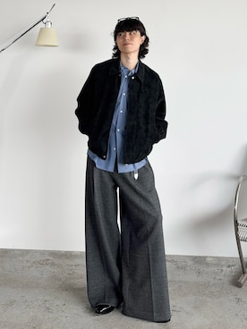 「アイテム（ブルゾン）」を使った、watoさん（メンズ・174cm・20代）の秋コーディネート