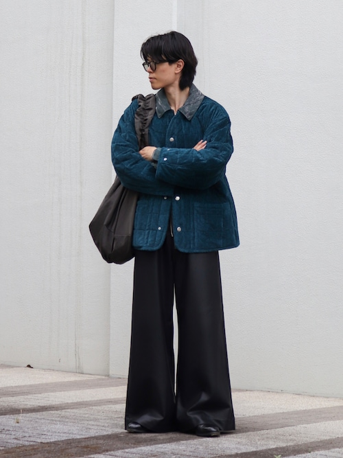 トップス MASU ZIP-UP MARBLE BANDANA SHIRT MASU(エムエーエスユー)のZIP-UP MARBLE BANDANA SHIRT BLACKの