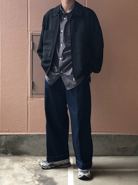 「いいね返し」｜「アイテム（ブルゾン）」を使った、watoさん（メンズ・174cm）の秋コーディネート