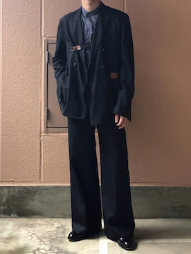 「SUNSEA（サンシー）のアイテム（ジャケット/アウター）」を使った、watoさん（メンズ・174cm）の秋コーディネート