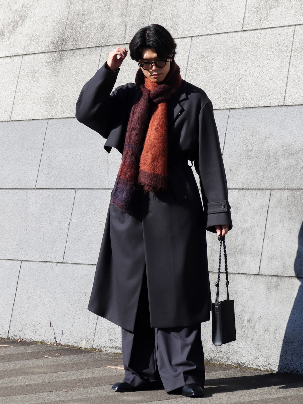 【値下げ】stein LAY CHESTER COAT Dark Navy L 値下げ】stein LAY CHESTER COAT Dark Navy L
