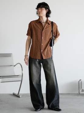 「アイテム（ドレスシューズ）」を使った、watoさん（メンズ・174cm・20代）の夏コーディネート