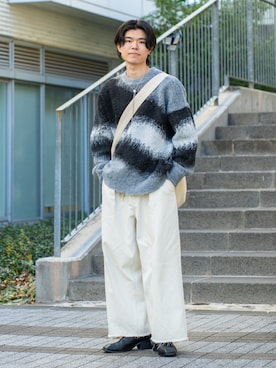 watoさんの「saby/サバイ/TUCK BAGGY -11.5oz Bingo Denim-別注/タックバギービンゴデニムSP」を使ったコーディネート