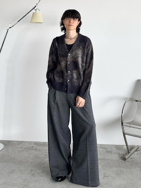 「アイテム（カーディガン/ボレロ）」を使った、watoさん（メンズ・174cm・20代）の秋コーディネート