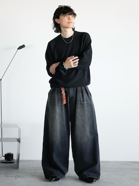 「アイテム（ネックレス）」を使った、watoさん（メンズ・174cm・20代）の秋コーディネート