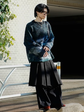 「SHINYAKOZUKA（シンヤコヅカ）のアイテム（トップス）」を使った、watoさん（メンズ・174cm）の秋コーディネート