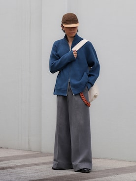 「Hender Scheme（エンダースキーマ）のアイテム（キャップ）」を使った、watoさん（メンズ・174cm）の秋コーディネート