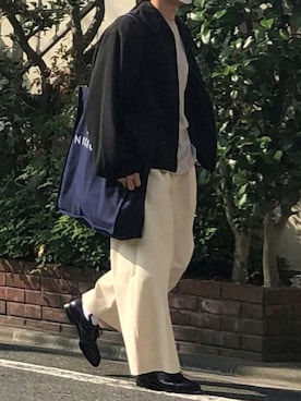 「act'm（アクトム）のアイテム（ジャケット/アウター）」を使った、watoさん（メンズ・174cm）の秋コーディネート