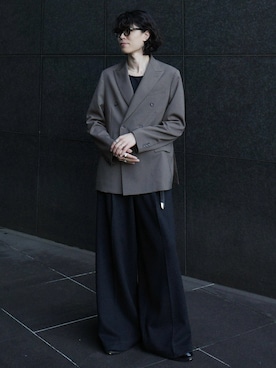 「アイテム（スーツセット）」を使った、watoさん（メンズ・174cm）の冬コーディネート