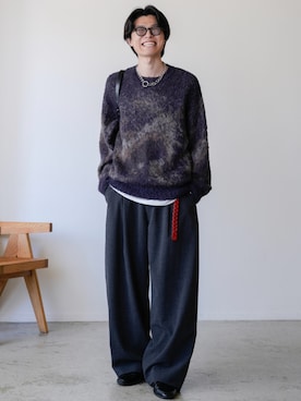 「Llife（ライフ）のアイテム（トップス）」を使った、watoさん（メンズ・174cm）の秋コーディネート