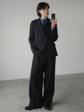 「アイテム（スーツセット）」を使った、watoさん（メンズ・174cm）の冬コーディネート