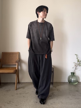 「CALMANTHOLOGY（カルマンソロジー）のアイテム」を使った、watoさん（メンズ・174cm）の夏コーディネート