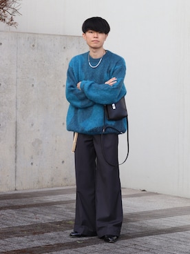 「CALMANTHOLOGY（カルマンソロジー）のアイテム」を使った、watoさん（メンズ・174cm）の冬コーディネート
