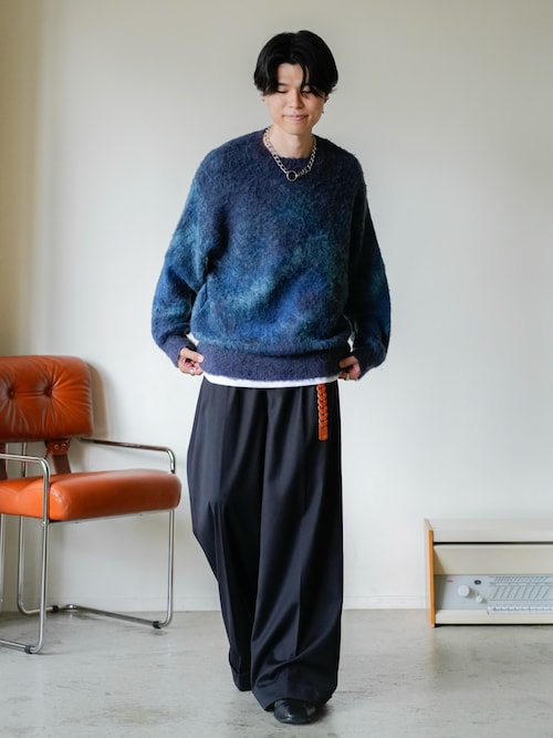 camphor wood 2タックワイドバギーフレアスラックス