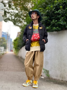 「シンフルコーデ」｜「アイテム（スウェット）」を使った、りょうさん（メンズ・171cm）の秋コーディネート