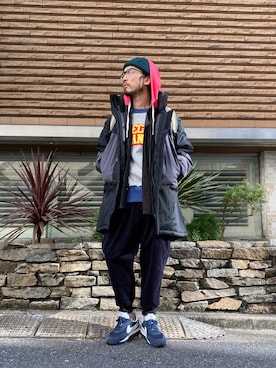 「ALDIES（アールディーズ）のアイテム（その他アウター）」を使った、りょうさん（メンズ・171cm）の冬コーディネート