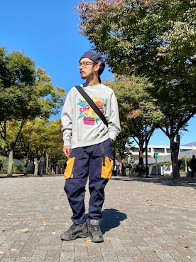 「ALDIES（アールディーズ）のアイテム（ハンチング/ベレー帽）」を使った、りょうさん（メンズ・171cm）の秋コーディネート