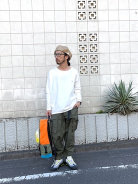 「ALDIES（アールディーズ）のアイテム（ハンチング/ベレー帽）」を使った、りょうさん（メンズ・171cm）の冬コーディネート