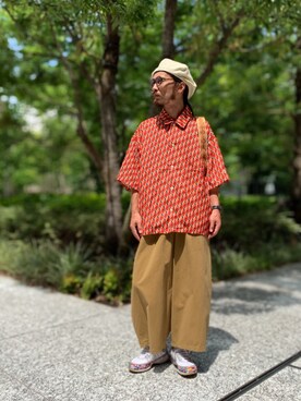 「アイテム（ハンチング/ベレー帽、その他）」を使った、りょうさん（メンズ・171cm）の夏コーディネート