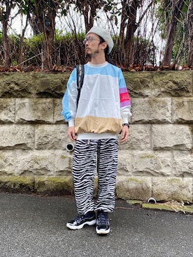 「ALDIES（アールディーズ）のアイテム（ハンチング/ベレー帽）」を使った、りょうさん（メンズ・171cm）の冬コーディネート