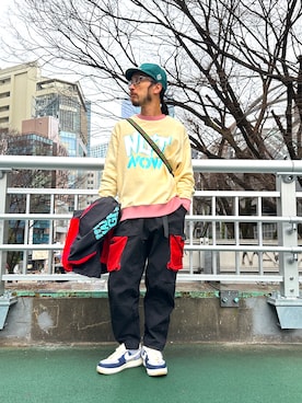 「ALDIES（アールディーズ）のアイテム（ブルゾン）」を使った、りょうさん（メンズ・171cm）の冬コーディネート