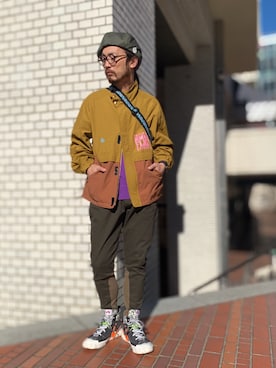 「ALDIES（アールディーズ）のアイテム（ブルゾン）」を使った、りょうさん（メンズ・171cm）の冬コーディネート