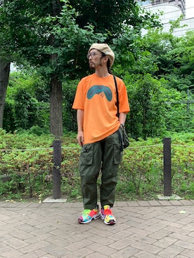 「ALDIES（アールディーズ）のアイテム（ハンチング/ベレー帽）」を使った、りょうさん（メンズ・171cm）の夏コーディネート