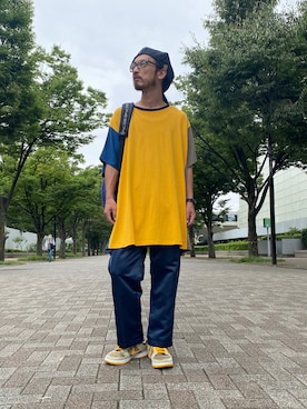 「ALDIES（アールディーズ）のアイテム（ハンチング/ベレー帽）」を使った、りょうさん（メンズ・171cm）の秋コーディネート