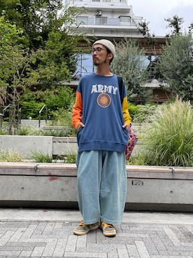 「ALDIES（アールディーズ）のアイテム（帽子）」を使った、りょうさん（メンズ・171cm）の秋コーディネート