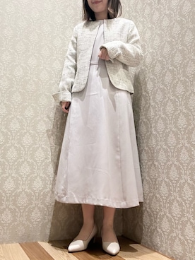 「オケージョン」｜「アイテム（ブルゾン）」を使った、nonaさん（レディース・152cm）の春コーディネート