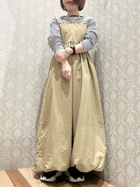「Green　Parks（グリーンパークス）のアイテム（ワンピース）」を使った、nonaさん（レディース・152cm）の秋コーディネート