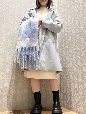 「Green　Parks（グリーンパークス）のアイテム（その他アウター）」を使った、nonaさん（レディース・152cm）の冬コーディネート