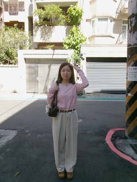 「アイテム（チノパンツ）」を使った、xuannnさん（レディース・150cm）の秋コーディネート