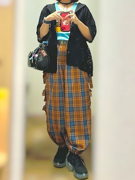 「アイテム（チョーカー）」を使った、Natsuさん（レディース・156cm）の秋コーディネート