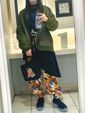 「LOIS CRAYON（ロイスクレヨン）のアイテム」を使った、Natsuさん（レディース・155cm）の冬コーディネート