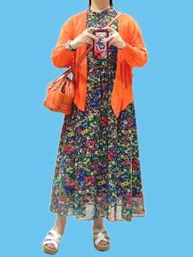 「Clarks（クラークス）のアイテム」を使った、Natsuさん（レディース・156cm）の秋コーディネート