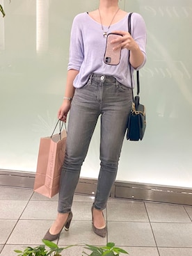 「COCO DEAL（ココディール）のアイテム」を使った、Natsuさん（レディース・155cm）の秋コーディネート