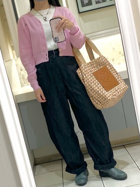 「LACOSTE」｜「アイテム（アクセサリー）」を使った、Natsuさん（レディース・155cm）の秋コーディネート
