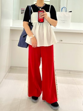 「Ungrid（アングリッド）のアイテム」を使った、Natsuさん（骨格ストレート・レディース・155cm）の夏コーディネート