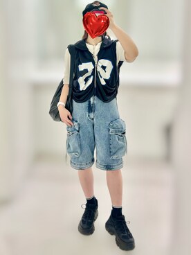「PAGEBOY（ページボーイ）のアイテム」を使った、Natsuさん（骨格ストレート・レディース・155cm）の夏コーディネート