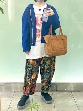 「LOIS CRAYON（ロイスクレヨン）のアイテム」を使った、Natsuさん（レディース・155cm）の春コーディネート