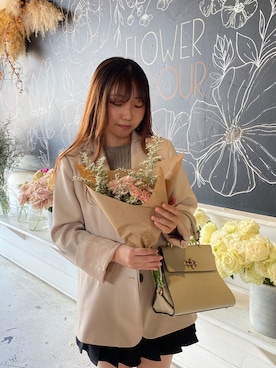 「ENVYLOOK（エンビールック）のアイテム（ジャケット/アウター）」を使った、ゆゆさん（レディース・148cm）の夏コーディネート