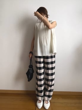 「PICHE ABAHOUSE（ピシェ アバハウス）のアイテム」を使った、RACHIさん（レディース・164cm）の夏コーディネート