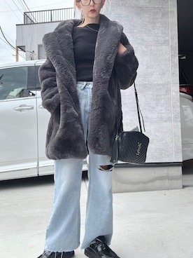 「アイテム（メガネ）」を使った、keiさん（レディース・160cm）の秋コーディネート