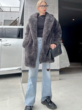 「アイテム（メガネ）」を使った、keiさん（レディース・160cm）の秋コーディネート